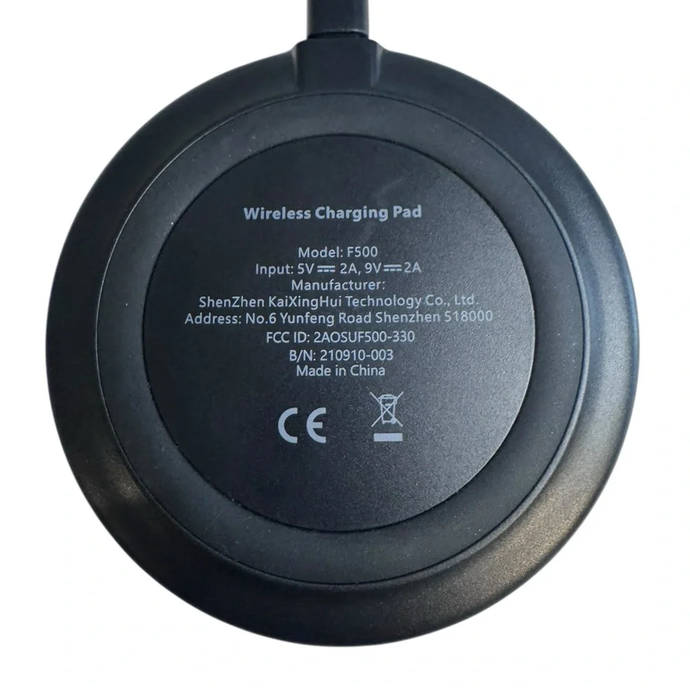Yootech Model F500 Wireless Charging Pad 1OW Max Charger